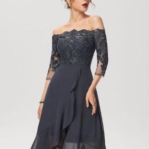 JJ House Black Dress With Sequins